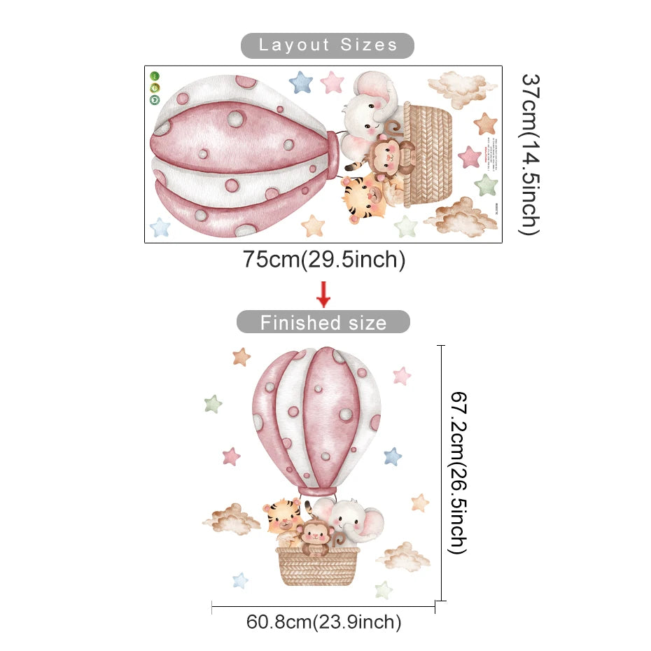 Stickers - Balão de ar quente