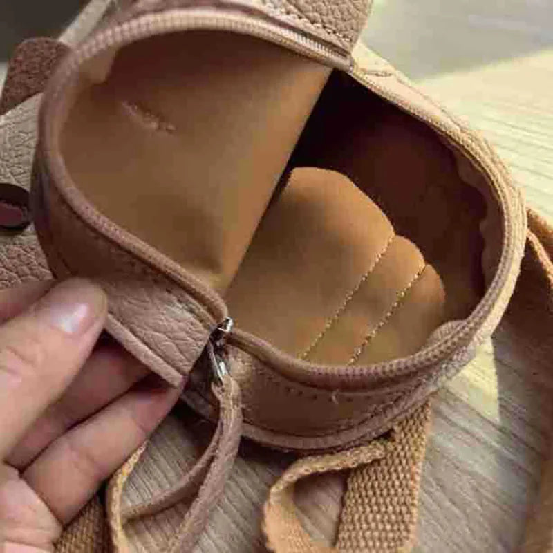 Mochila infantil em forma de abóbora e pêra – Estilo e doçura às costas