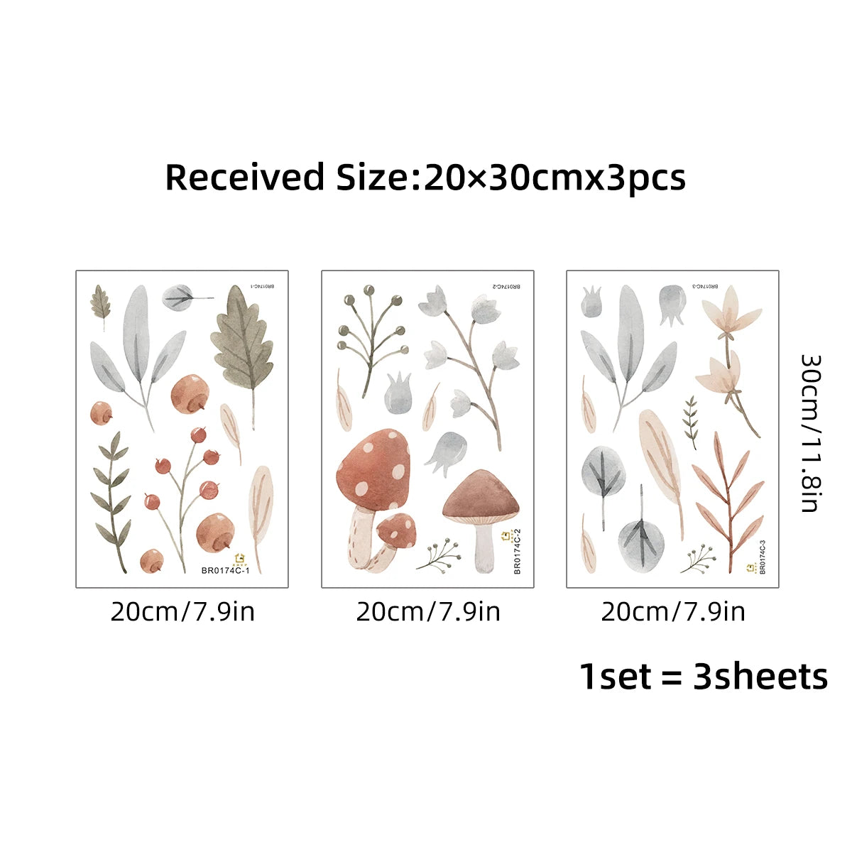 Stickers decorativos - Mushrooms