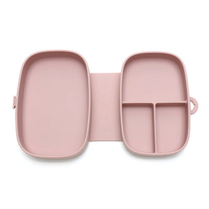 Lancheira Infantil em Silicone com Tampa Hermética – 3 Divisórias