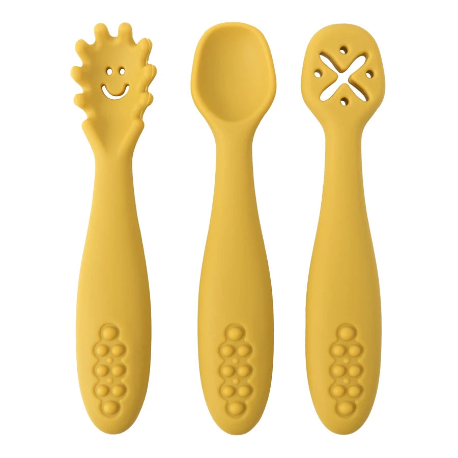 Conjunto de Colheres em Silicone Alimentar