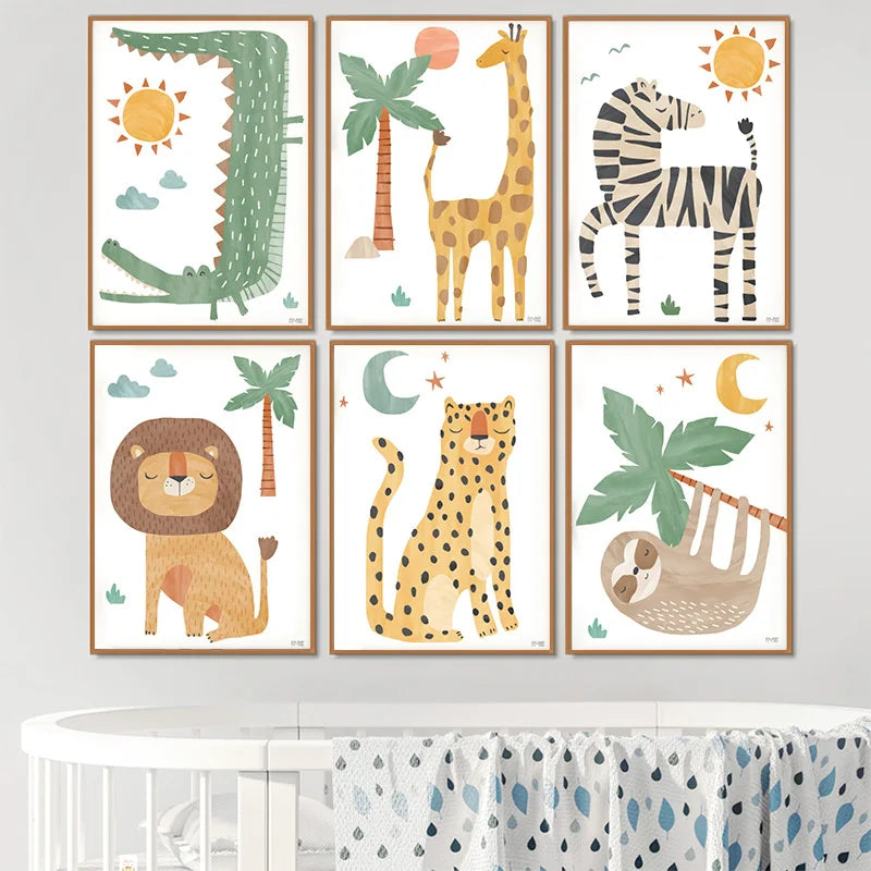 Ilustrações - Um dia no zoo