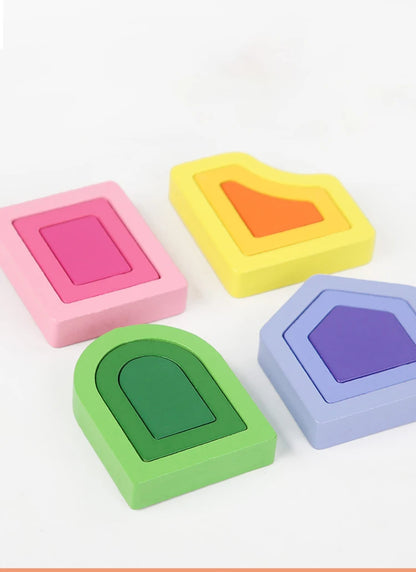 Puzzle de formas e animais – Encaixa, empilha e aprende com diversão!