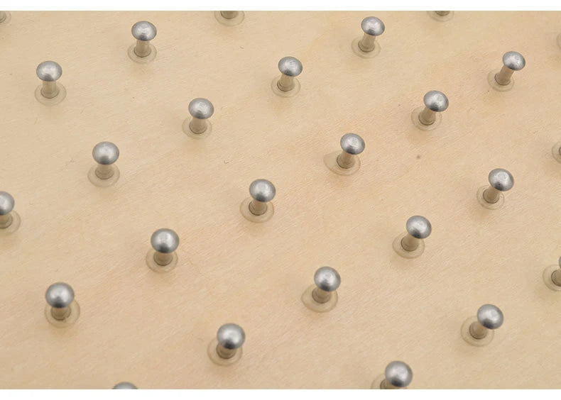 Wooden Geoboard Puzzle - Formas, padrões e criatividade sem limites