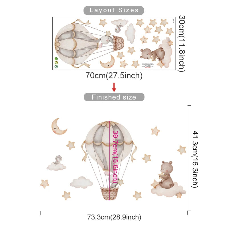 Stickers - Balão de ar quente