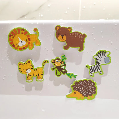 Brinquedo de banho educativo – Puzzle em EVA com animais da selva