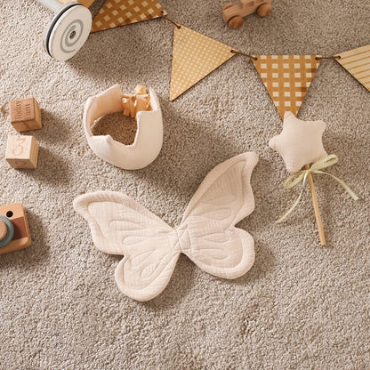 Conjunto Butterfly - Asas de Borboleta, Coroa e Varinha Mágica