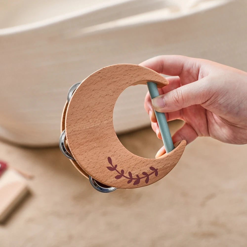 Instrumentos musicais em madeira - kit Montessori sensorial e educativo