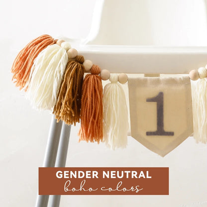 Conjunto Primeiro Aniversário para Bebé - Coroa, Varinha Mágica, Topper e Faixa