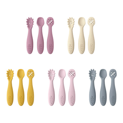 Conjunto de Colheres em Silicone Alimentar