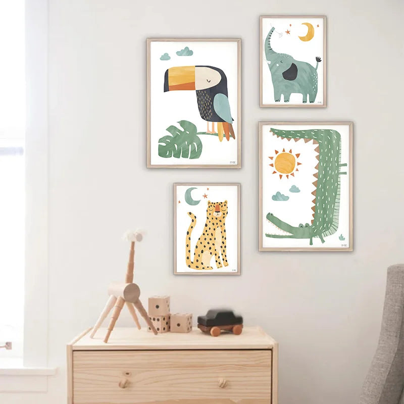 Ilustrações - Um dia no zoo