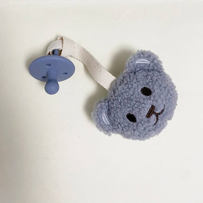 Clipe de Chupeta tecido - Urso Teddy
