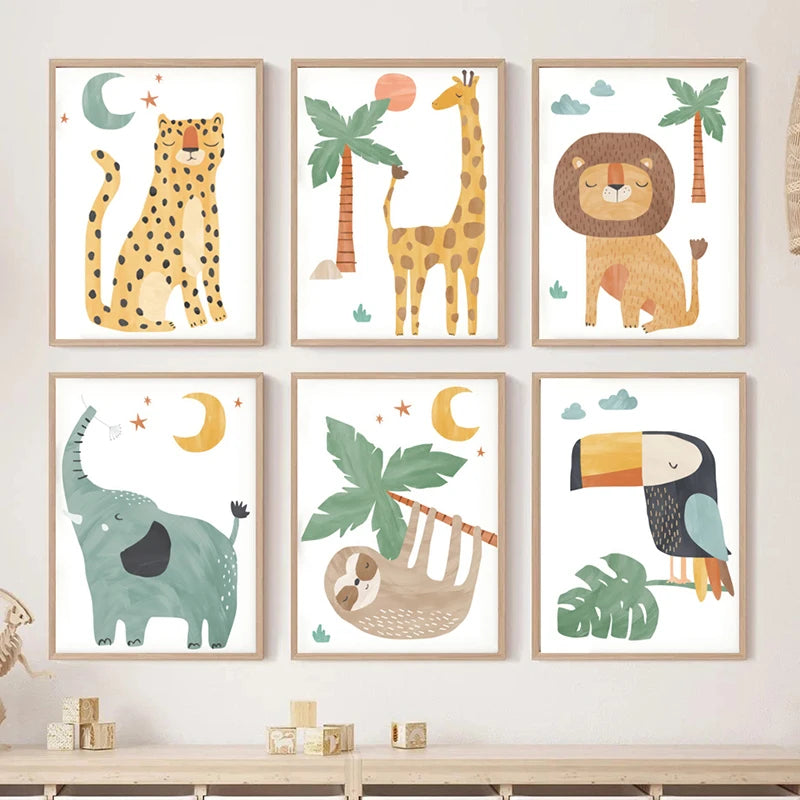 Ilustrações - Um dia no zoo