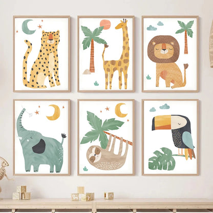 Ilustrações - Um dia no zoo