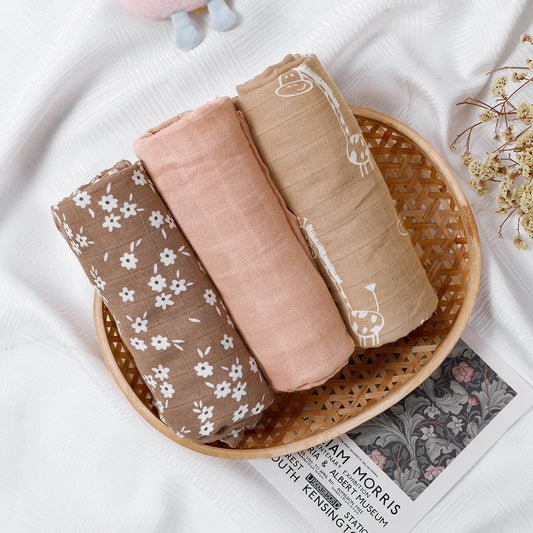 Swaddle muselina – Conjunto 3 peças