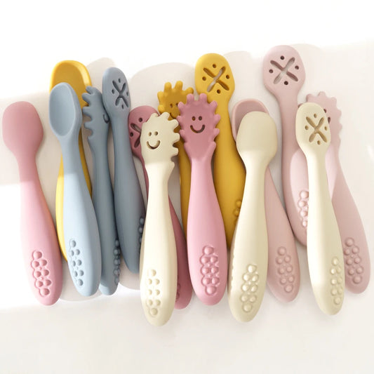 Conjunto de Colheres em Silicone Alimentar