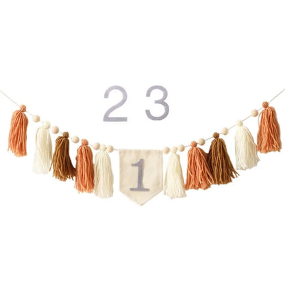 Let's Make – Conjunto de festa de aniversário com coroa, varinha mágica e faixa Tassel