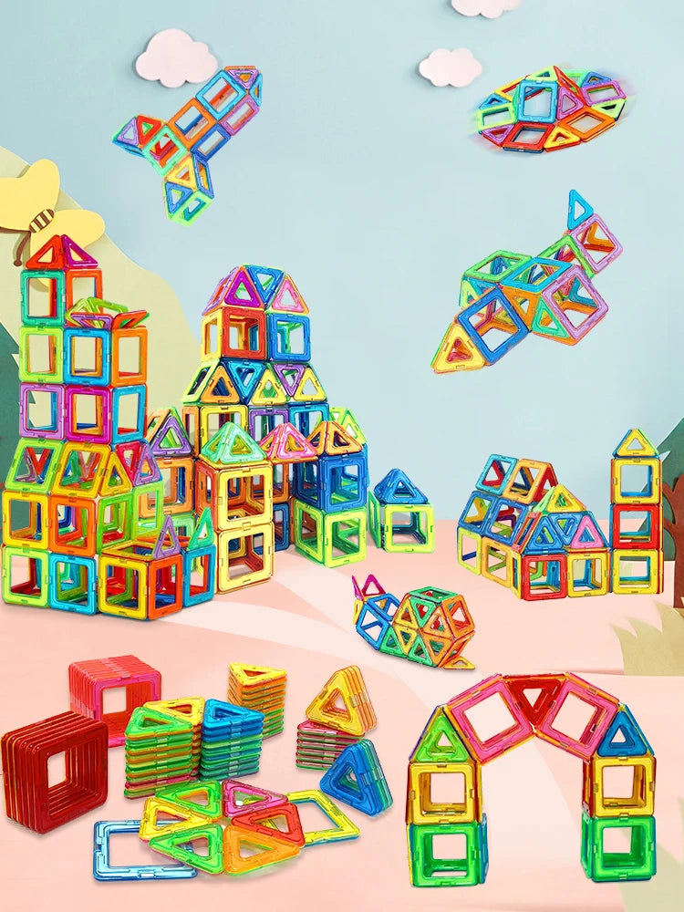 Blocos magnéticos de construção – Aprendizagem criativa em 3D