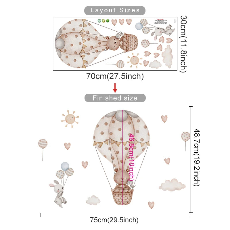 Stickers - Balão de ar quente
