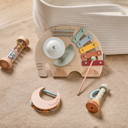 Instrumentos musicais em madeira - kit Montessori sensorial e educativo