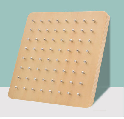 Wooden Geoboard Puzzle - Formas, padrões e criatividade sem limites