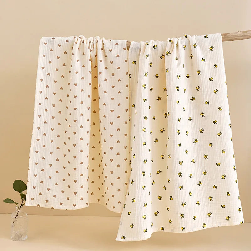 Swaddle em Algodão e Fibra de Bambu