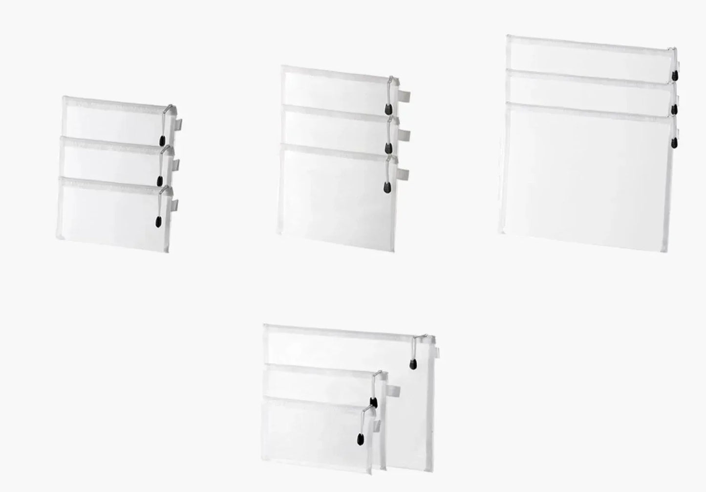 Bolsas “Puzzle Pouch” – Organizador Transparente com Fecho