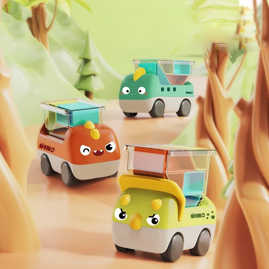 Carrinhos de Brincar em Forma de Dinossauro
