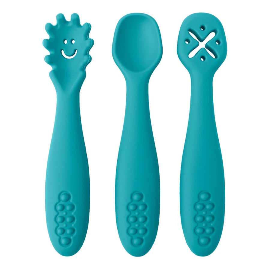 Conjunto de Colheres em Silicone Alimentar