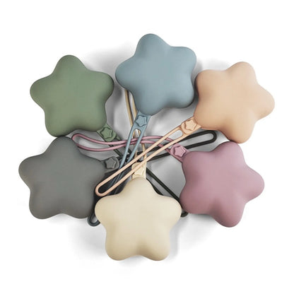 Caixa Porta-Chupeta em Silicone - Estrela