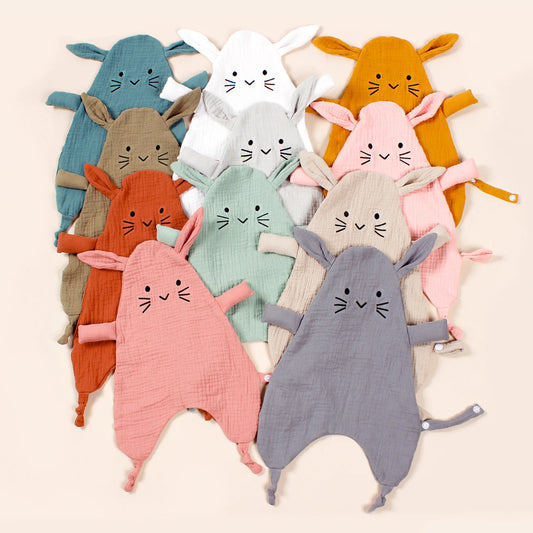 Doudou de Algodão com Prende-Chupetas