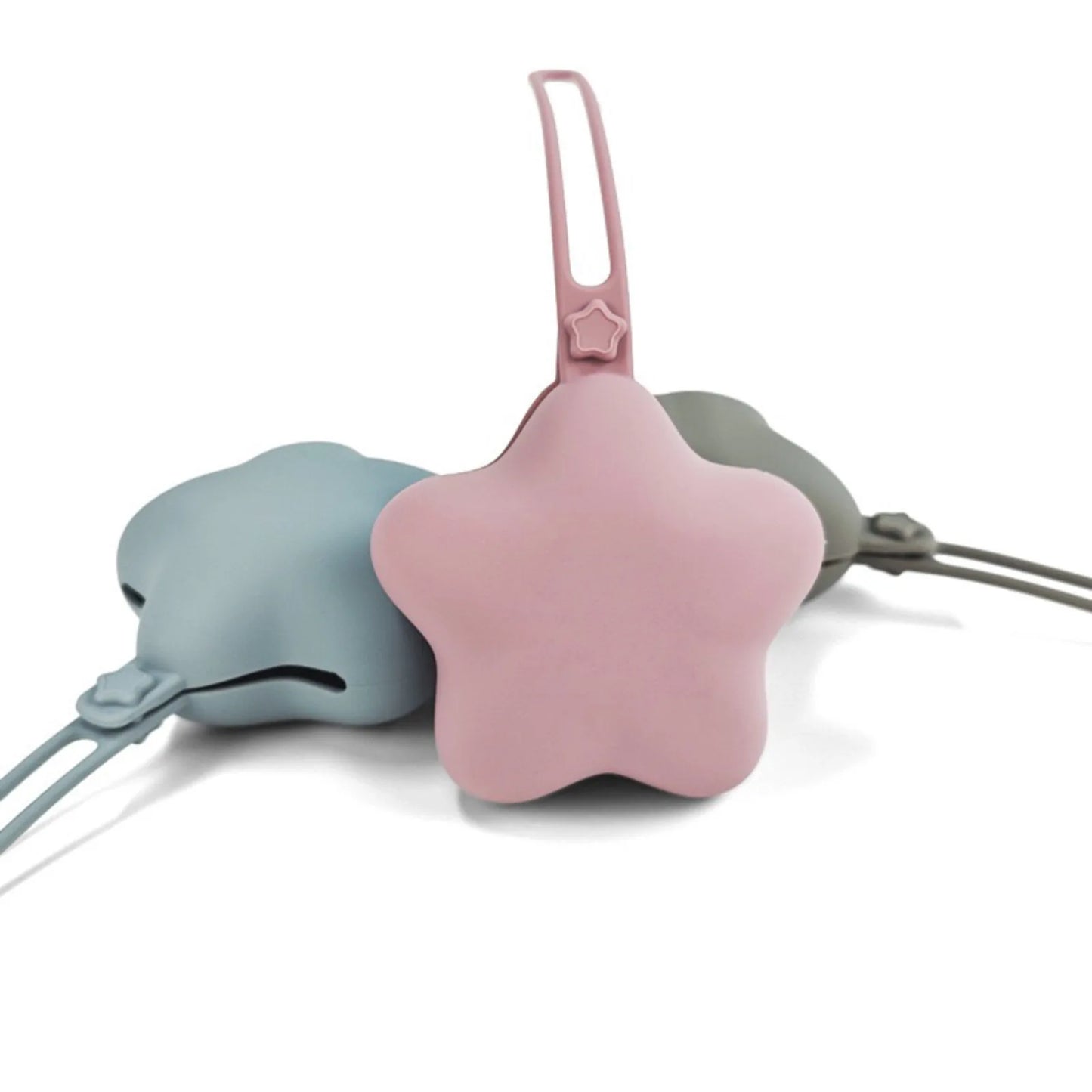 Caixa Porta-Chupeta em Silicone - Estrela