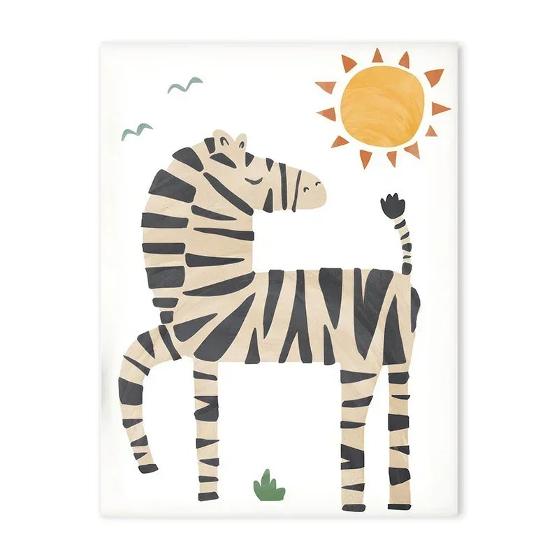 Ilustrações - Um dia no zoo