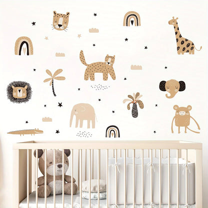 Adesivo de Parede Infantil - Animais da Selva