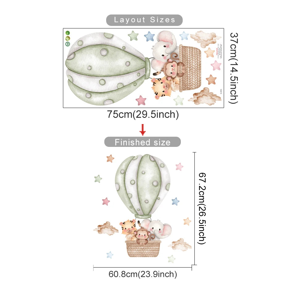Stickers - Balão de ar quente