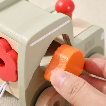 Camião de Madeira com Reboques e Formas Didácticas