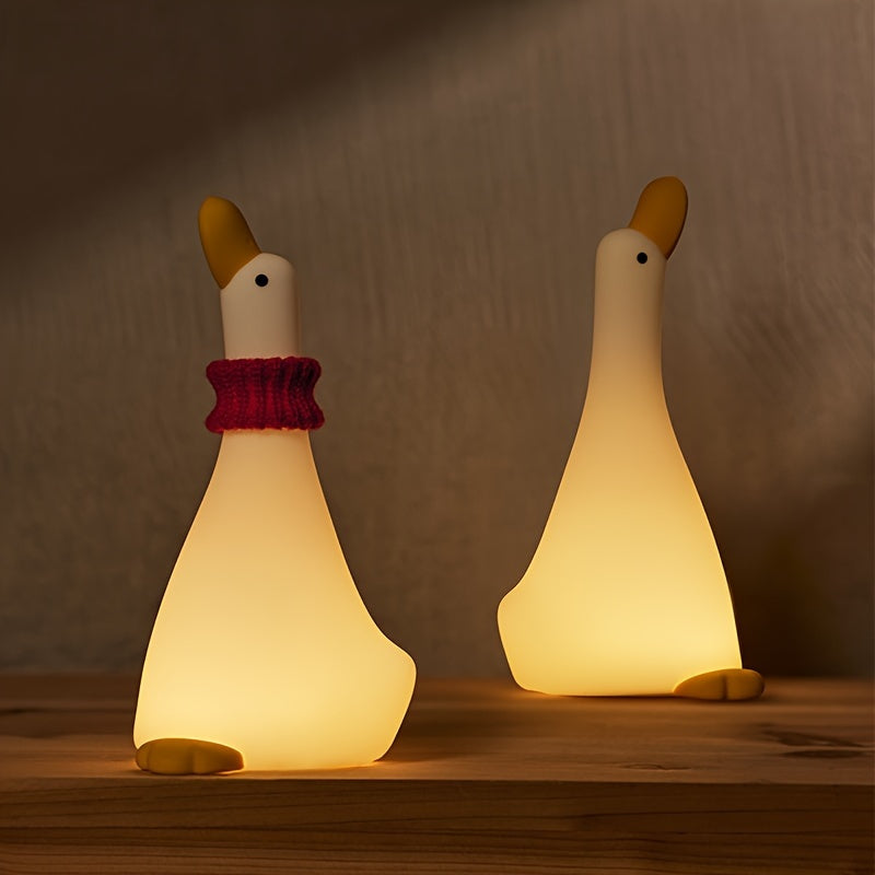 Candeeiro Infantil Patinho em Silicone, Luz LED Regulável