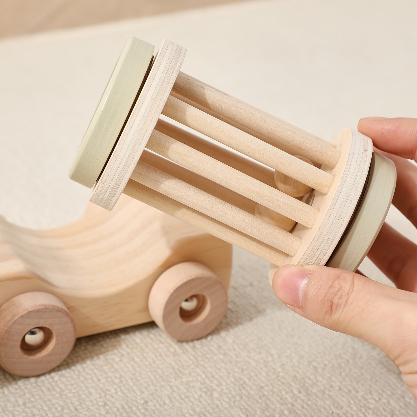 Camião de Madeira com Reboques e Formas Didácticas