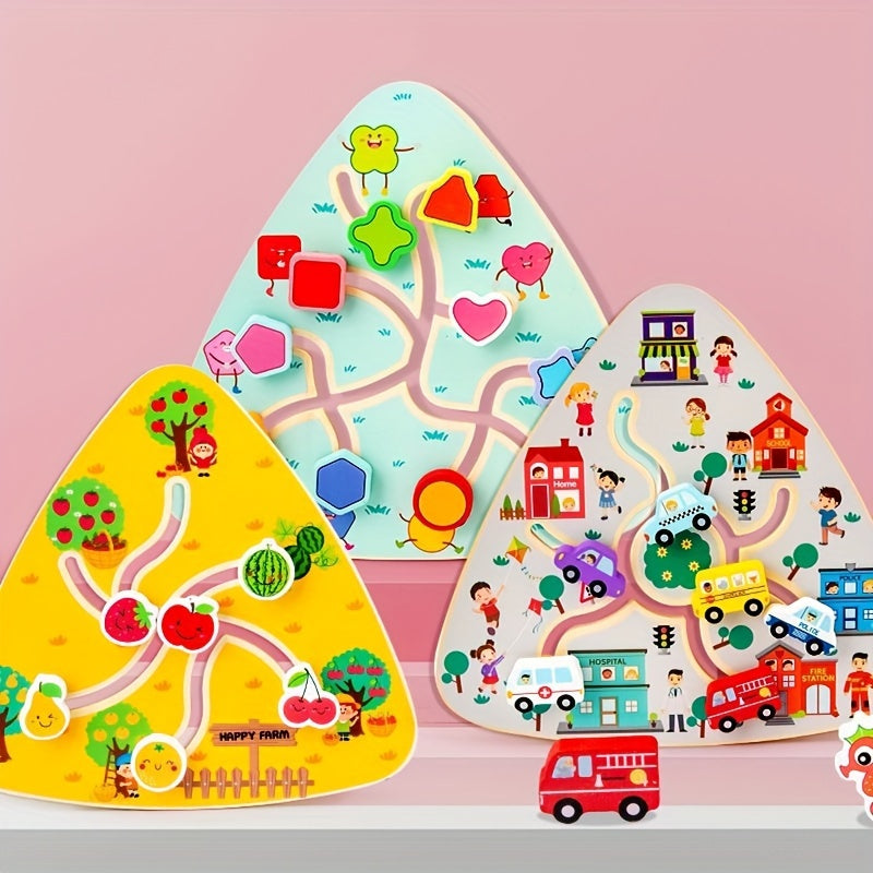 Labirinto Educativo em Madeira - Frutinhas Felizes