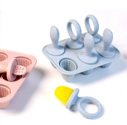 Moldes de Gelado para Bebé em Silicone com Pegas Anatómicas